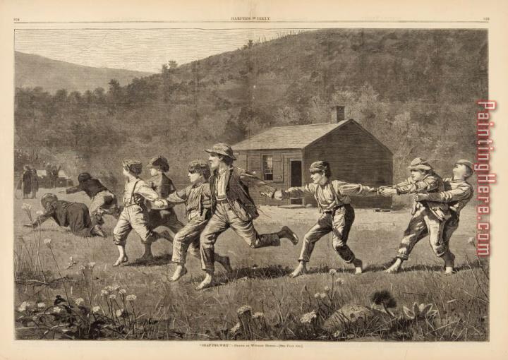 Winslow Homer Snap The Whip, From Harper's Weekly, September 20, 1873, Pp. 245 25